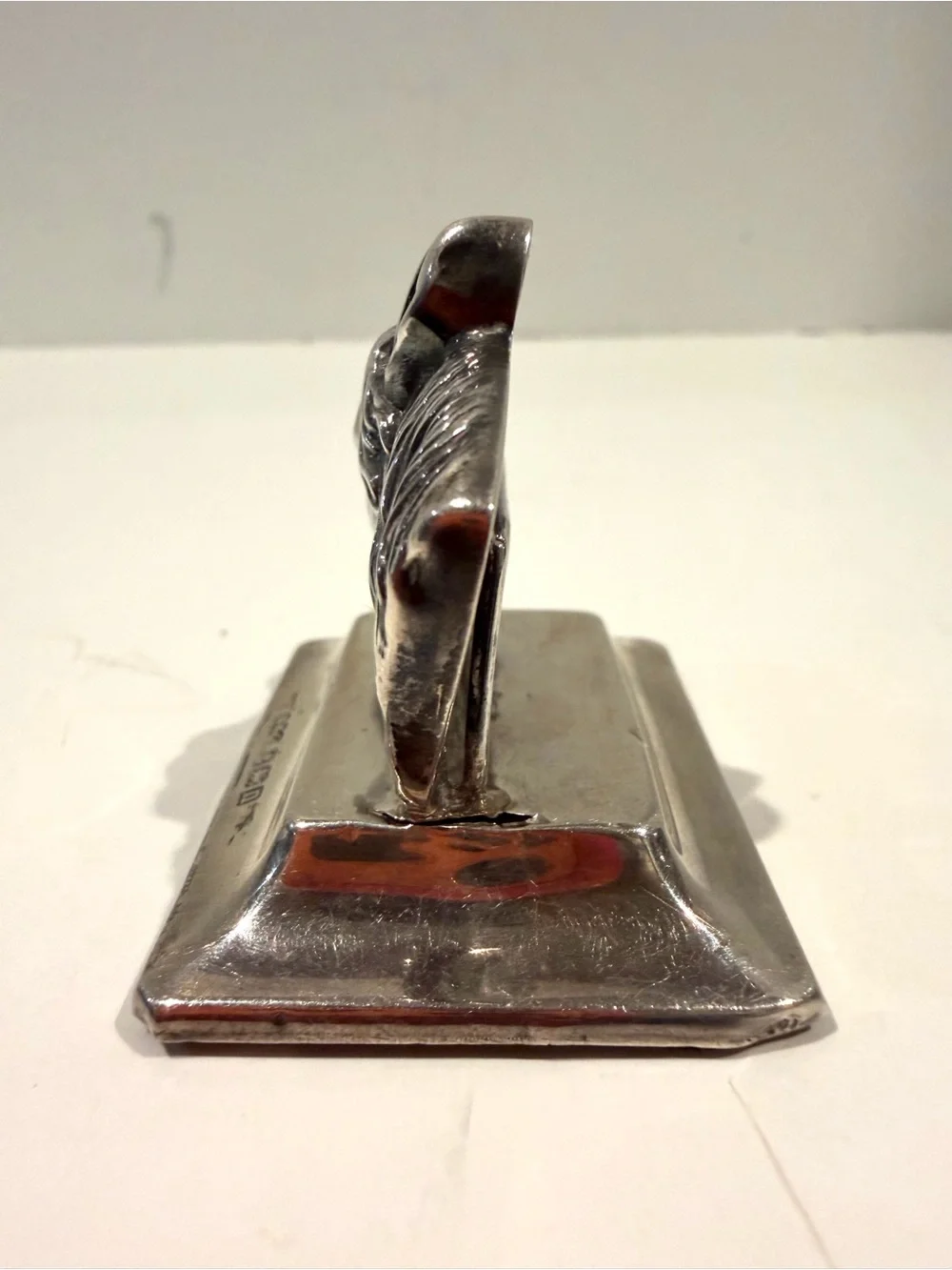 Vintage British Sterling Silver Horse Head Equestrian Desk Ornament W.H.&Co 2”